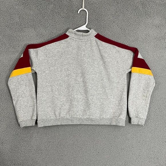 Harry Potter x H&M Hogwarts Sweatshirt Girls 20 Gray 1/4 Zip Cropped‎ Pullover - Picture 6 of 10